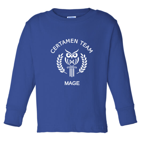 Certamen - Size 2T-4T Long Sleeve Cotton Tee Thumbnail
